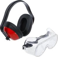 BGS Diy 93626 | Arbeitssicherheit-Set 2-tlg. | Schutzbrille & Ohrsch&uuml;tzer | F&uuml;r