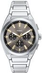 Fossil Everett Herrenuhr, Quarz-Chronographenwerk mit Edelstahl- oder Lederarmband