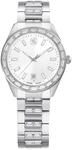 Swarovski Matrix Kollektion Date Uhr, Swiss Made, Metal Armband