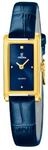 Festina Damenuhr aus goldfarbenem, PVD-beschichtetem Stahl mit Lederarmband...