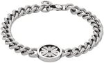 Emporio Armani Herrenarmband aus Edelstahl oder Perlen mit Karabinerverschluss