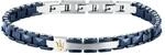 Maserati Ceramic Herrenarmband Kette | Stahl, schwarz, silber, Gr&ouml;&szlig;e 19 + 3 cm