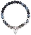LIEBESKIND BERLIN Damen Beads Armband mit Herz Anh&auml;nger | Armband aus...