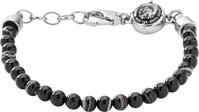 Diesel Herren Halbedelsteinarmband mit Karabinerverschluss