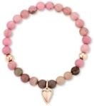 LIEBESKIND BERLIN Damen Beads Armband mit Herz Anh&auml;nger | Armband aus...