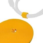LABEL THE CABLE Roll Strap Klettband beidseitig, 25m x 16mm, Gelb | Kabelbinder