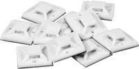 McPower | Kabelsockel f&uuml;r Kabelbinder | 20x20mm | Selbstklebend &...