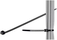Goobay 17071 Kabelbinder, wetterfester Nylon, schwarz 200 mm x 3.5 mm