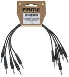 Eurorack Patchkabel 30cm, 5er Set, Schwarz, 3,5mm Mono-Klinkenstecker, Music...