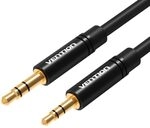 Audio-Kabel - Audio Miniklinke 3,5mm auf 2,5mm AUX - 0,5m Kabell&auml;nge (schwarz)