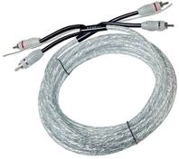 Hifonics HF5-RCA Audio Cinchkabel 5m (transparent silber)