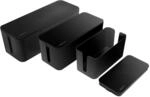 LogiLink KAB0077 - Kabelbox-Set mit 3 Boxen in 3 Gr??en zum Verstecken von