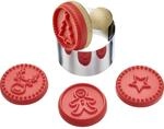 Westmark Keksstempel-Set/Ausstechformen-Set, 6-tlg. mit 4 weihnachtlichen...
