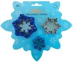 Decora 0255046 AUSSTECHER EISKRISTALLE 3 -TLG, Blau