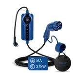 VOLDT Typ 2 Ladekabel Schuko 3,7 kW + APP, 1-phasig, 8A - 16A, verstellbare