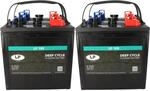 Set: 4&times; 6V 225Ah Deep-Cycle Traktionsbatterie &ndash; zyklenfest & robust &ndash; f&uuml;r...