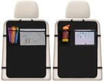 ECENCE 2x R&uuml;ckenlehnenschutz Auto Kinder, Autositz Organizer R&uuml;cksitz 