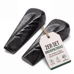 BigDean Drehspaltkeil 2er Set &ndash; je 2,25 kg massiver Stahl &ndash; 21,5 cm