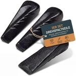 BigDean 3x Spaltkeil Holzspalter Drehspalt-Keil 21,5 x 6 cm 2,25 kg schwarz 