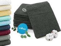 ZOLLNER 10er Set Waschhandschuhe in 16x21 cm - saugstarke und weiche...