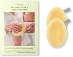 Waschies Babys & Kinder Waschpads 2er-Set Pastellgelb, hypoallergen | Eignung...
