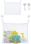 Relaxdays Badespielzeug Aufbewahrung, 2er Set, Badenetz mit Saugn&auml;pfen, HxB: 35 x 45