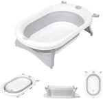 Kikkaboo faltbare Babybadewanne Foldy Wasserablauf leicht zu reinigen ab Geburt,
