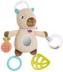 Fehn Activity-Capybara Clara &ndash; Motorikspielzeug zum Aufh&auml;ngen f&uuml;r Babys | Mit