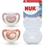 NUK First Choice Night Baby Schnuller | 0-6 Monate | Orthodontische Schnuller, die im