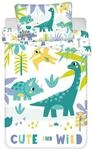Jerry Fabrics Baby Kinderbettw&auml;sche Dinosaurier Triceratops Brachiosaurus