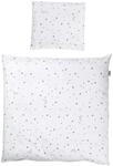 roba Babybettw&auml;sche 80 x 80 cm - Sternenzauber grau - Wiegenbettw&auml;sche Baby Set 2