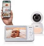 Alecto DVM2060 - Dual Mode Babyphone mit Kamera und App - 5 Zoll Farbdisplay -...