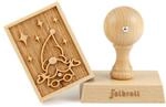 Folkroll Motiv-Keksstempel Wichtel, 70x50 mm, Cookiestempel, Backstempel, Keks,