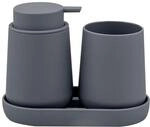 eluno Badezimmer-Set TESERO mit Soft-Touch Oberfl&auml;che, Bad-Accessoires Set...