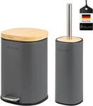 eluno Badezimmer Zubeh&ouml;r Set FRAMURA 2tlg. bestehend aus 1 Kosmetikeimer mit