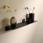 Designfabrik Hamburg Wandregal | 42 cm Schwarz | Kleberegal ohne Bohren |...
