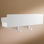 Designfabrik Hamburg Duschablage | 30 cm Wei&szlig; | Duschregal ohne Bohren |...