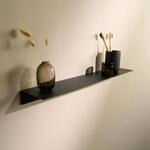 Designfabrik Hamburg Wandregal | 58 cm Schwarz | Kleberegal ohne Bohren |...