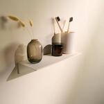 Designfabrik Hamburg Wandregal | 30 cm Wei&szlig; | Kleberegal ohne Bohren |...