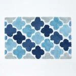 Homescapes Badematte rutschfest, waschbarer Badteppich, 100% Baumwolle,...