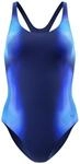 Speedo Damen-Badeanzug mit Medaillenaufdruck, Bademode