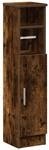 vidaXL Badezimmerschrank mit Rollenhalter R&auml;uchereiche 20,5x22x90 cm