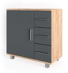 Vicco Waschbeckenunterschrank Ilias, Goldkraft Eiche, 60 x 60.8 cm | mit
