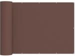 vidaXL Balkon Sichtschutz 180 x 400 cm Stoff mit PU-Beschichtung Braun