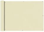 vidaXL Balkonsichtschutz Oxfordgewebe 75x600 cm Creme