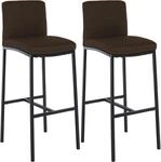 CLP Barhocker 2er Set mit Lehne Freeport, Barst&uuml;hle gepolstert, Moderne