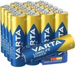 VARTA Batterien AA, 20 St&uuml;ck, Longlife Power, Alkaline, 1,5V, ideal f&uuml;r Spielzeug,