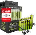 [Preis-LEISTUNGSSIEGER*] 12er Set: VERICO LoopEnergy Pack AA wiederaufladbare