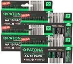 PATONA Premium 40x AA Batterien (4x10er) Alkaline Mignon LR06 Batterien | 1,5...