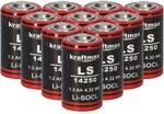 10x Lithium 3,6V Batterie LS 14250-1/2 AA ER14250 Li-SOCl2 LS14250 AKKUman Set...